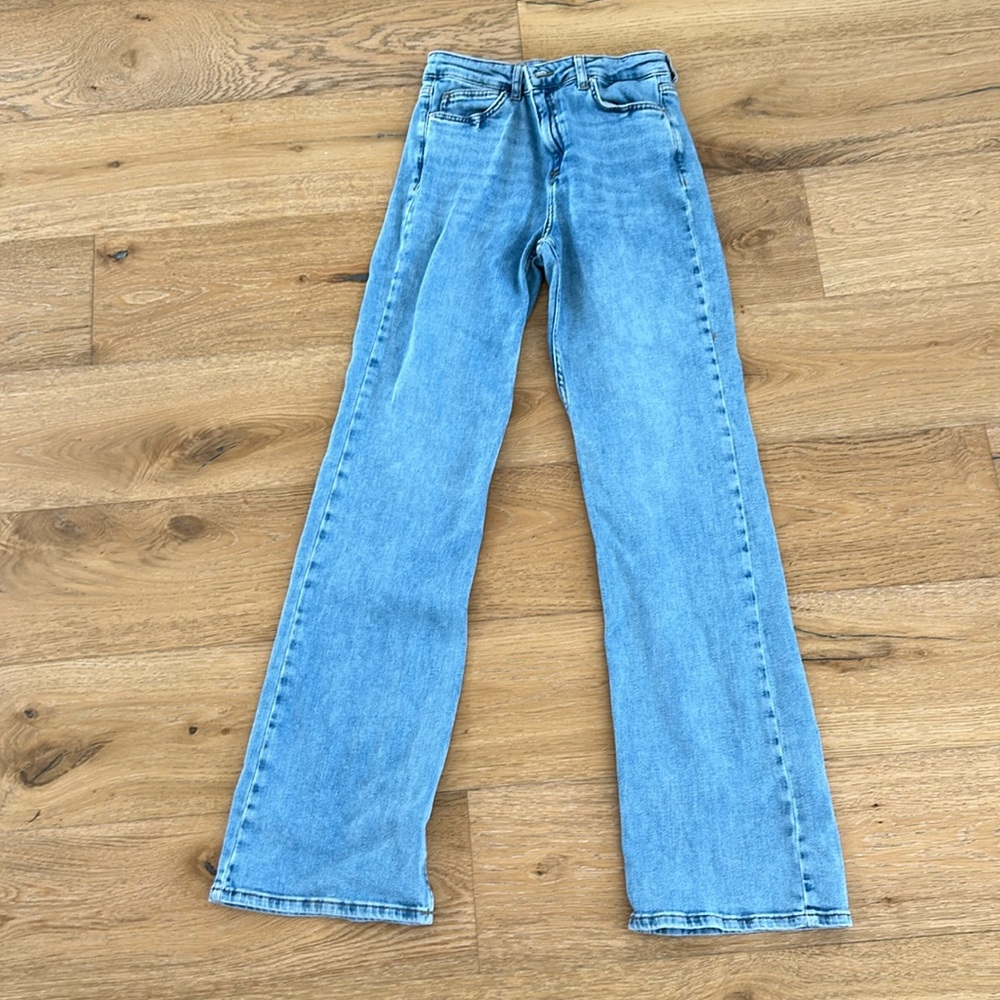 Zara FLARE Z1975 JEANS WITH A HIGH WAIST